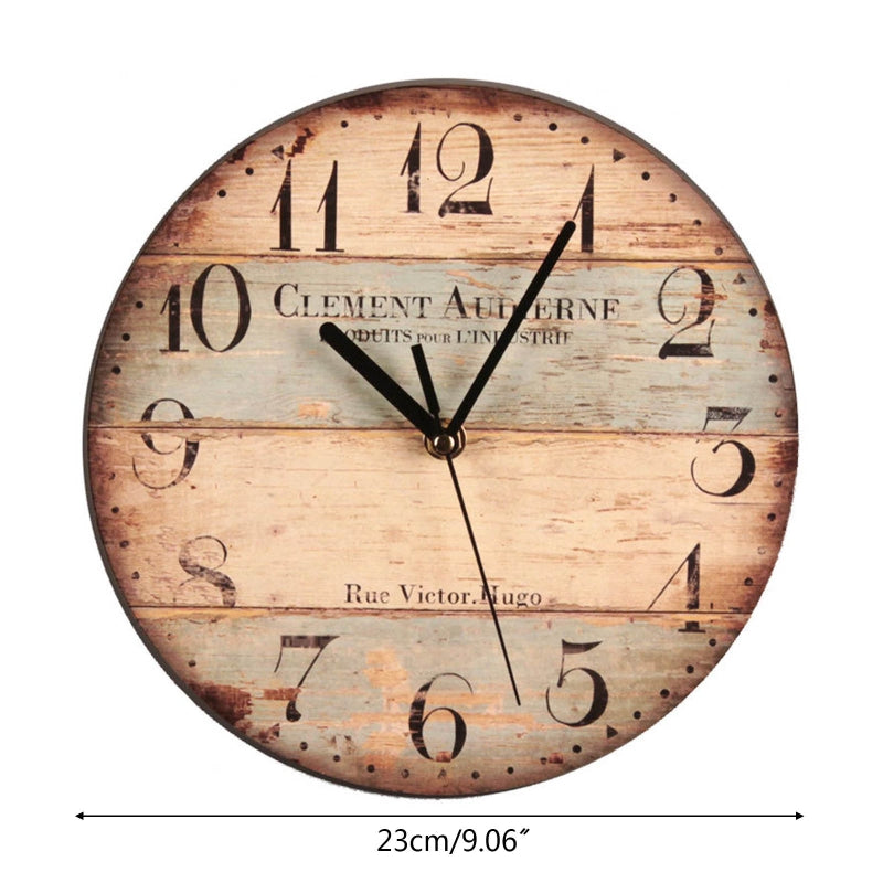 Wall Wooden Clocks Brief Design Silent Home Cafe Office Wall Decor 9inch Wall Art Large Wall Clocks 23cm Coffee Houses