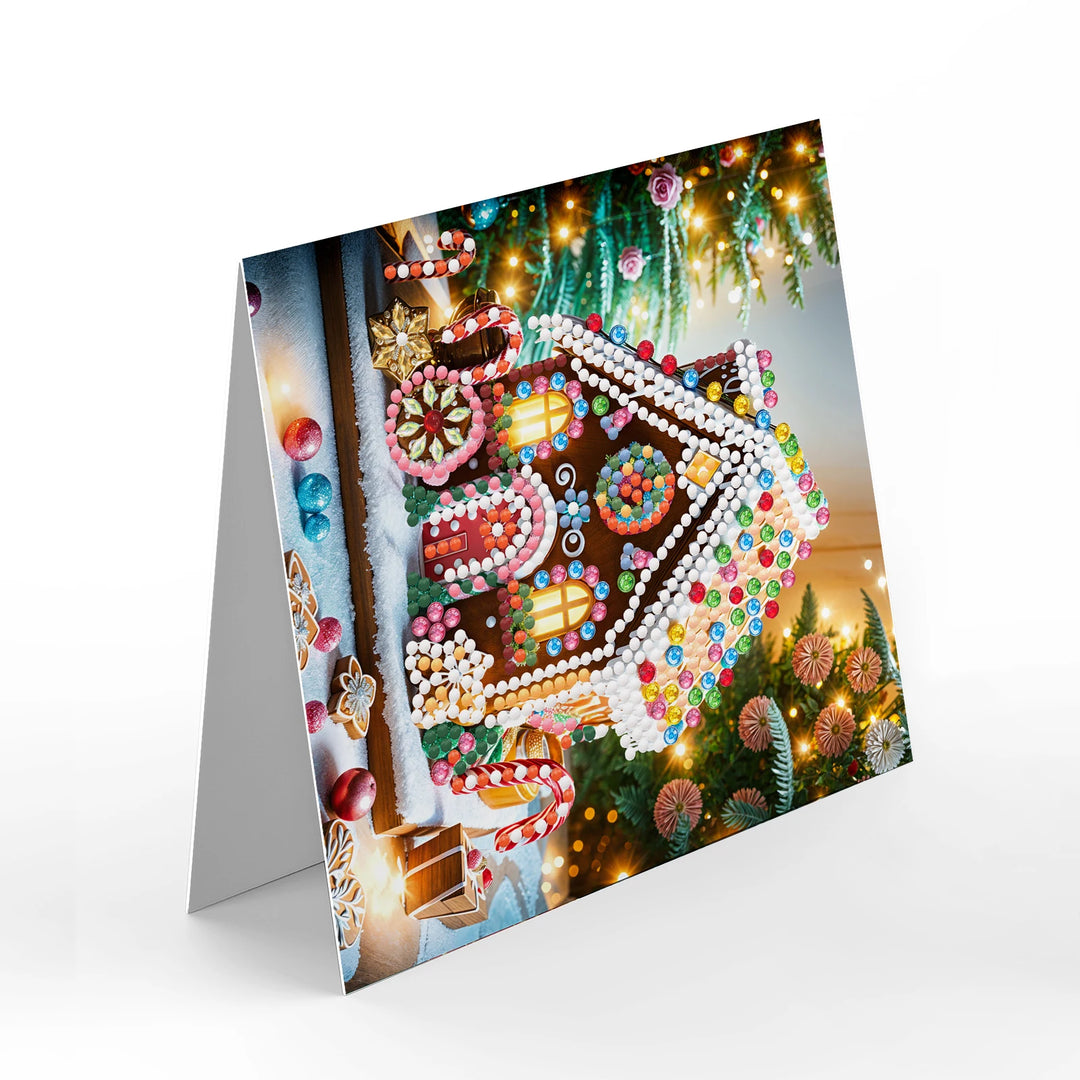 12pcs/Set DIY Diamond Painting Nouveaute 2024 Christmas Cards Christmas Collections Festival Cards For Adult Children DIY Gift